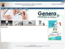 Tablet Screenshot of genera.unicach.mx